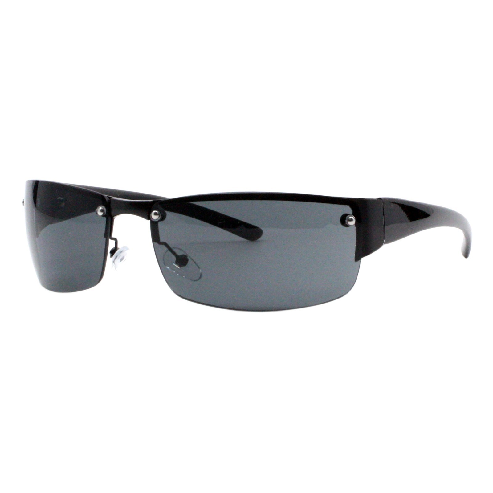 Half Rim Rimless Style Rectangular Sunglasses Unisex Classic Fashion UV 400