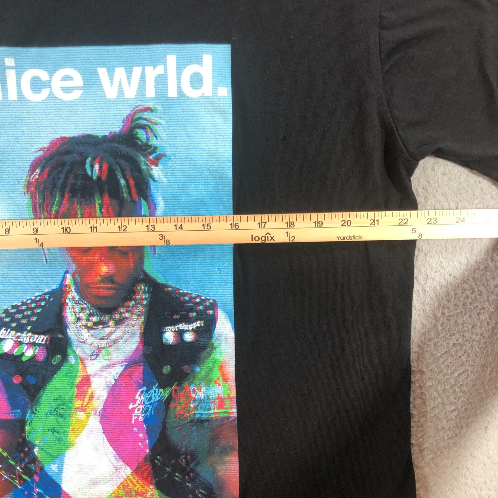 juice wrld t shirt mens XL black rap tee 999
