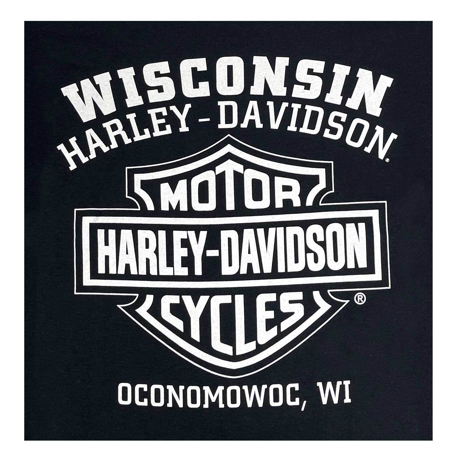 Harley-Davidson Men’s Varsity B&S Sleeveless Cotton Muscle Shirt, Black
