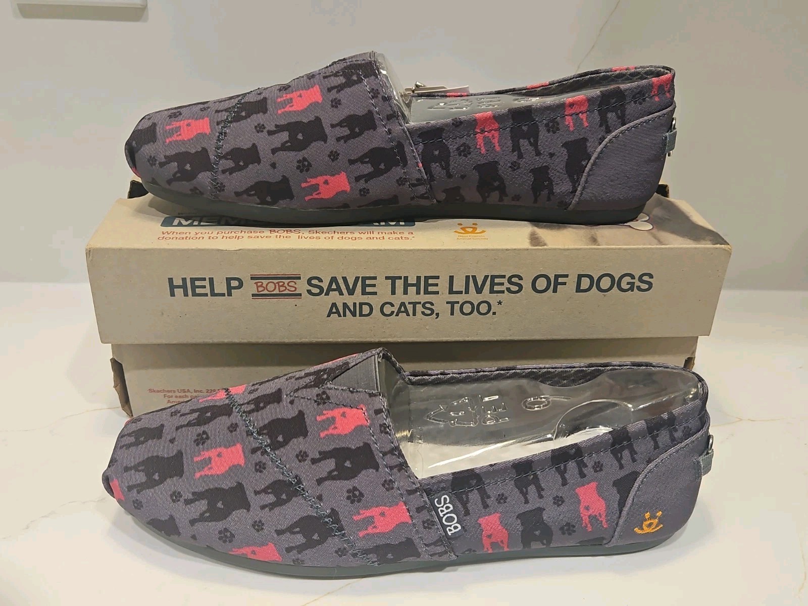 Bobs For Dogs – Gentle Giant – Size 9 – Pink and Gray