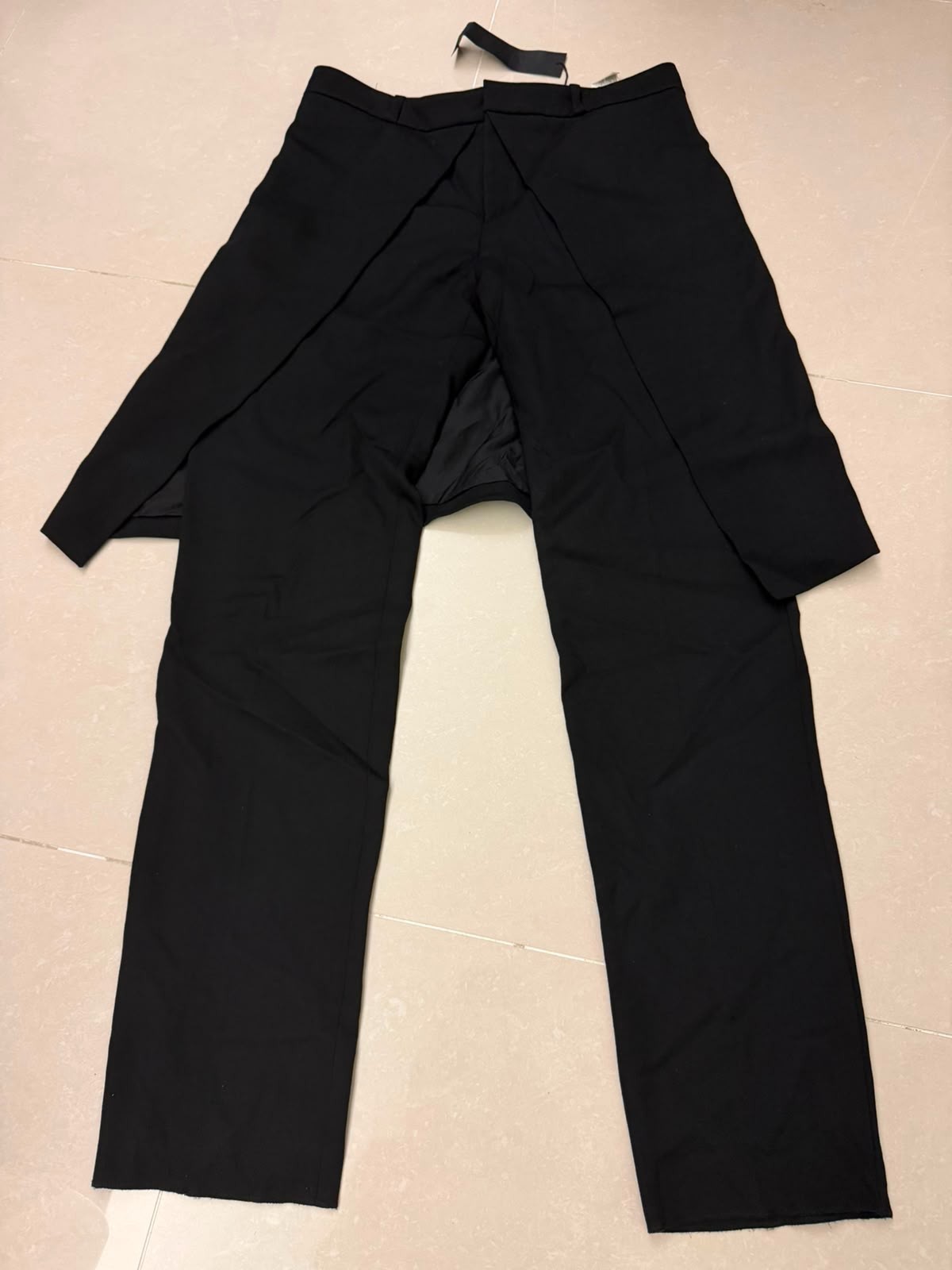 RRP £850 Gareth Pugh Black Wool trousers Mens IT 50 Size L pants rick owens