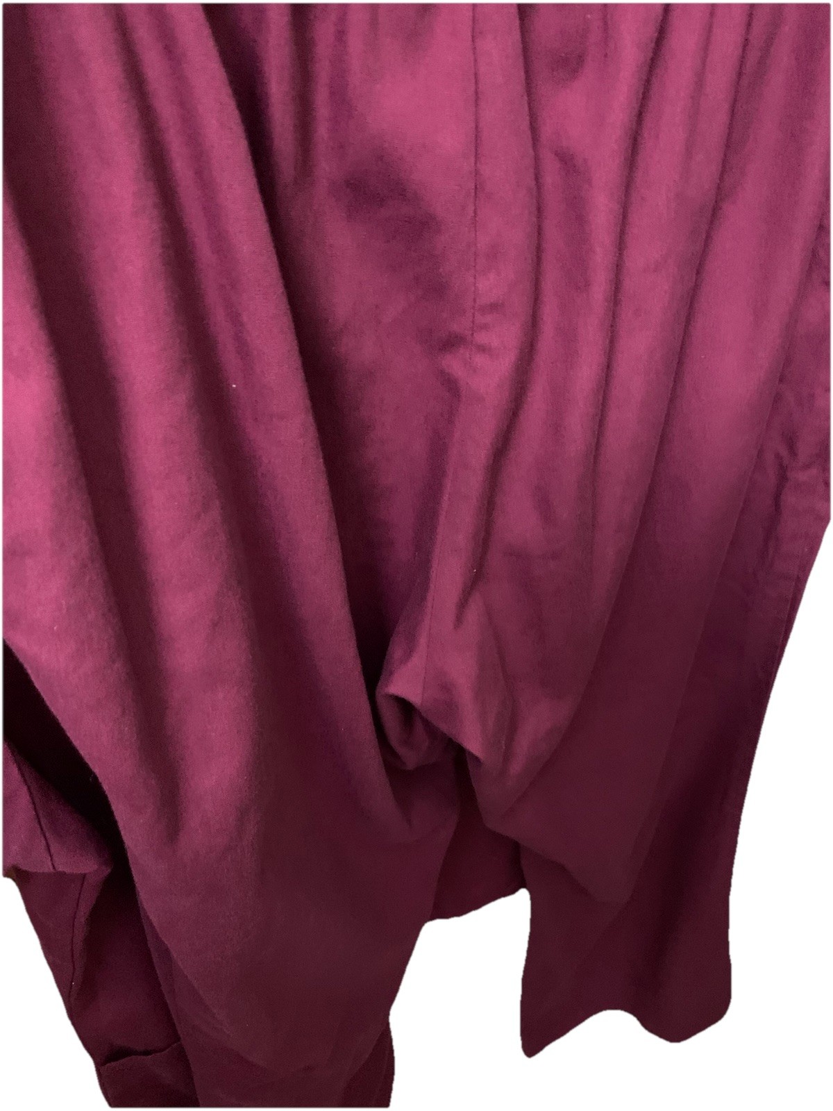 Vital Threads Color Burgundy Scrub Top and Pants Set Short Sleeves M