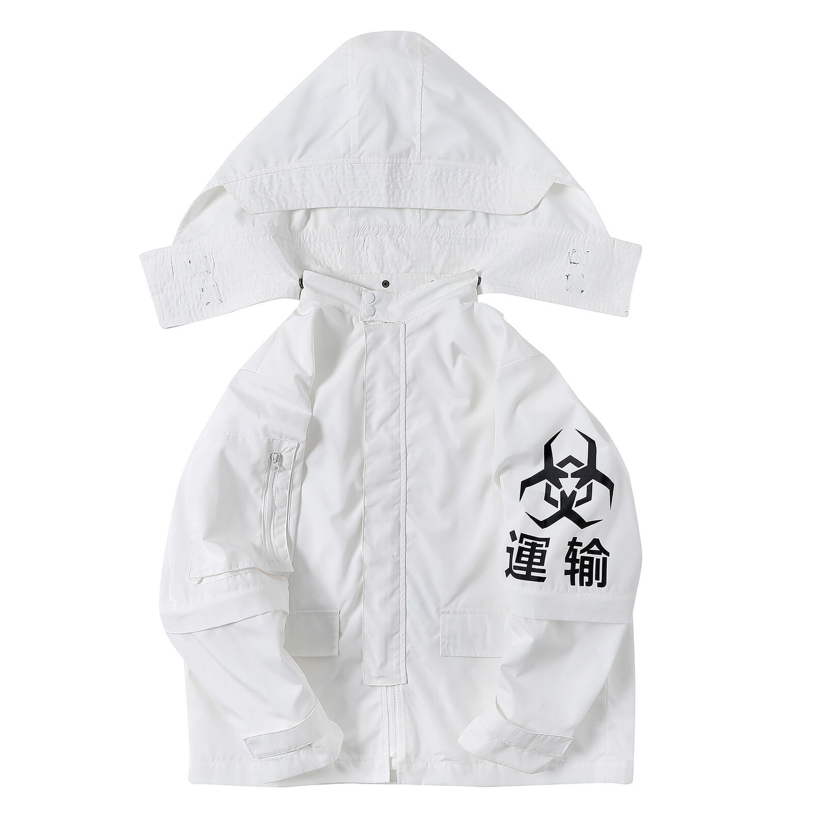 Niepce Techwear Atom Bomb Cyberpunk Windbreaker Urban Hip Hop Hooded Coat Jacket