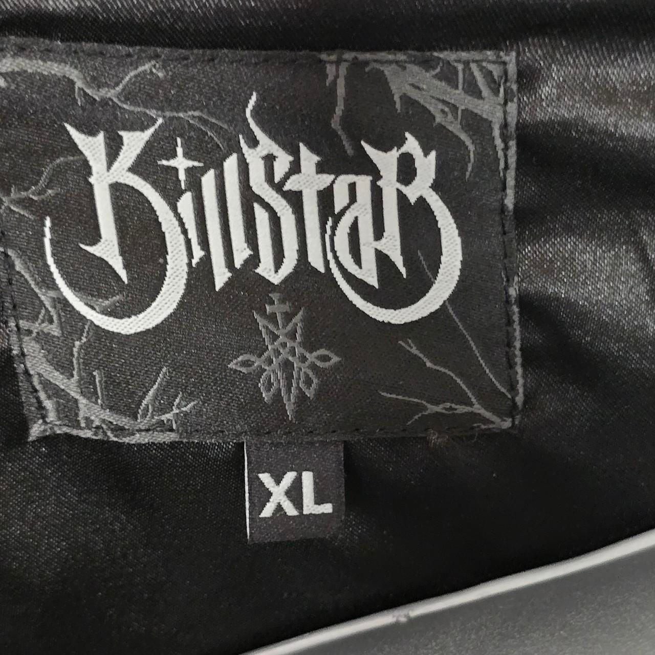 Killstar Black Faux Fur Shag Vest with Chain Belt