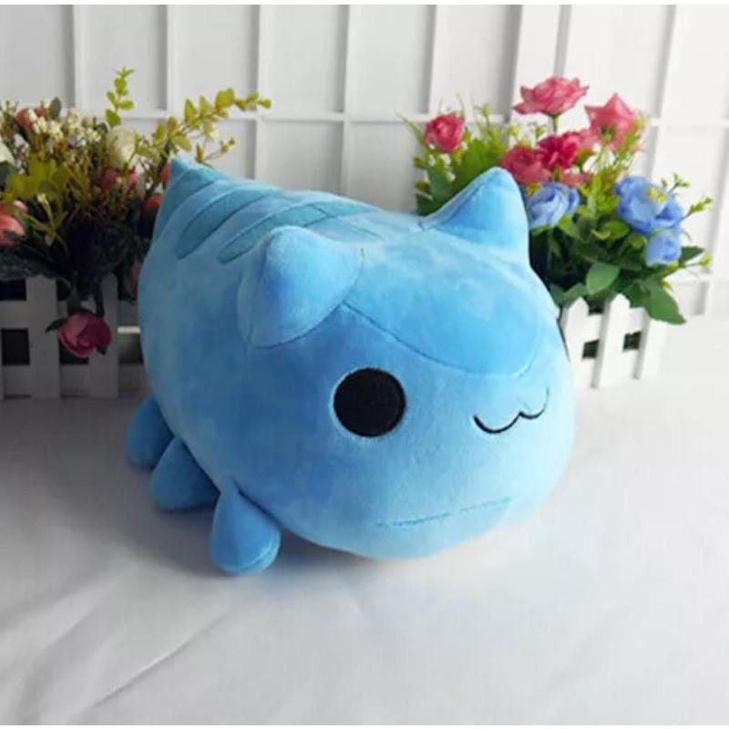 Bugcat Capoo Cartoon Plush Doll Blue Cat Stuffed Toy Pillow Gift 30cm Cute New