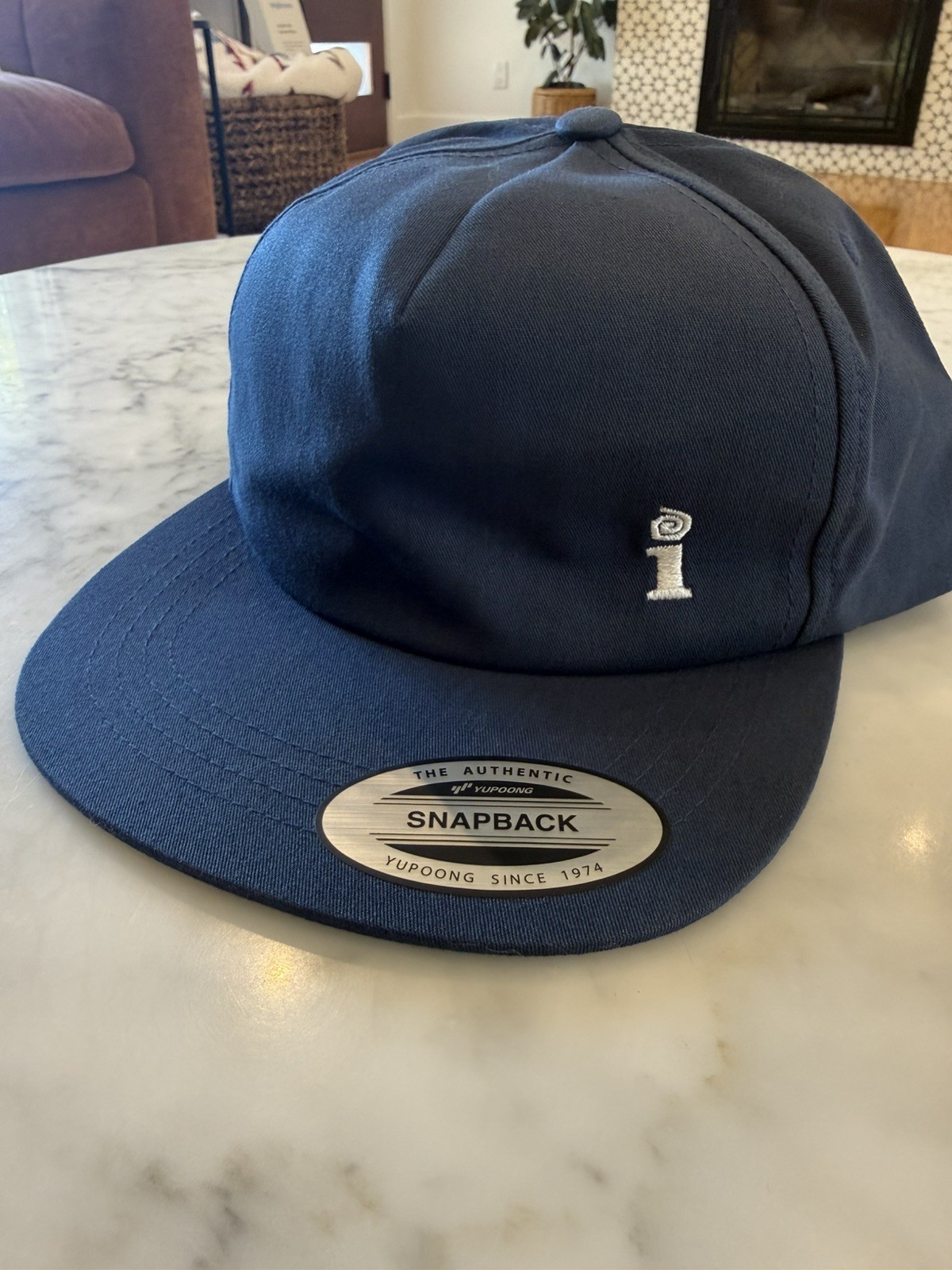 Vintage Interscope Records Snapback Hat Navy With Embroidered Logo 90’s