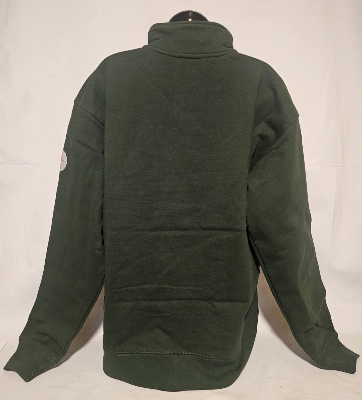 Arborwear Cotton Double Thick Half Zip Sweatshirt Size Large Forest Green