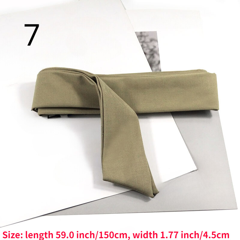 Casual Suit Fabric Waist Belt Lace Up Sash Scarf Self Tie Ribbon Waistband Belt