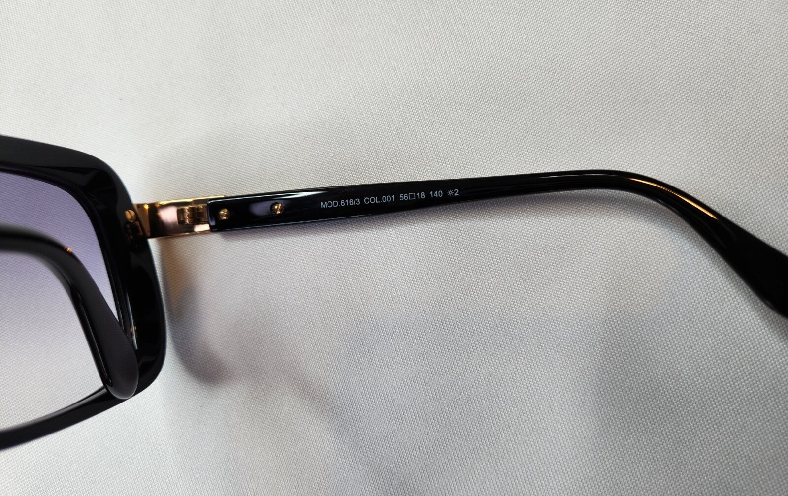 CAZAL LEGENDS MOD. 616/3 COL. 001 BLACK GOLD SUNGLASSES MADE IN GERMANY
