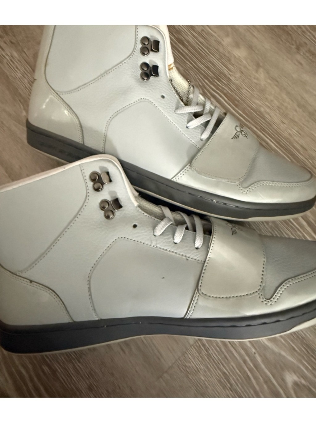 Creative Recreation Cesario Hi XXI Sneakers Gray Patent Leather Sz 13 $100 Y2K