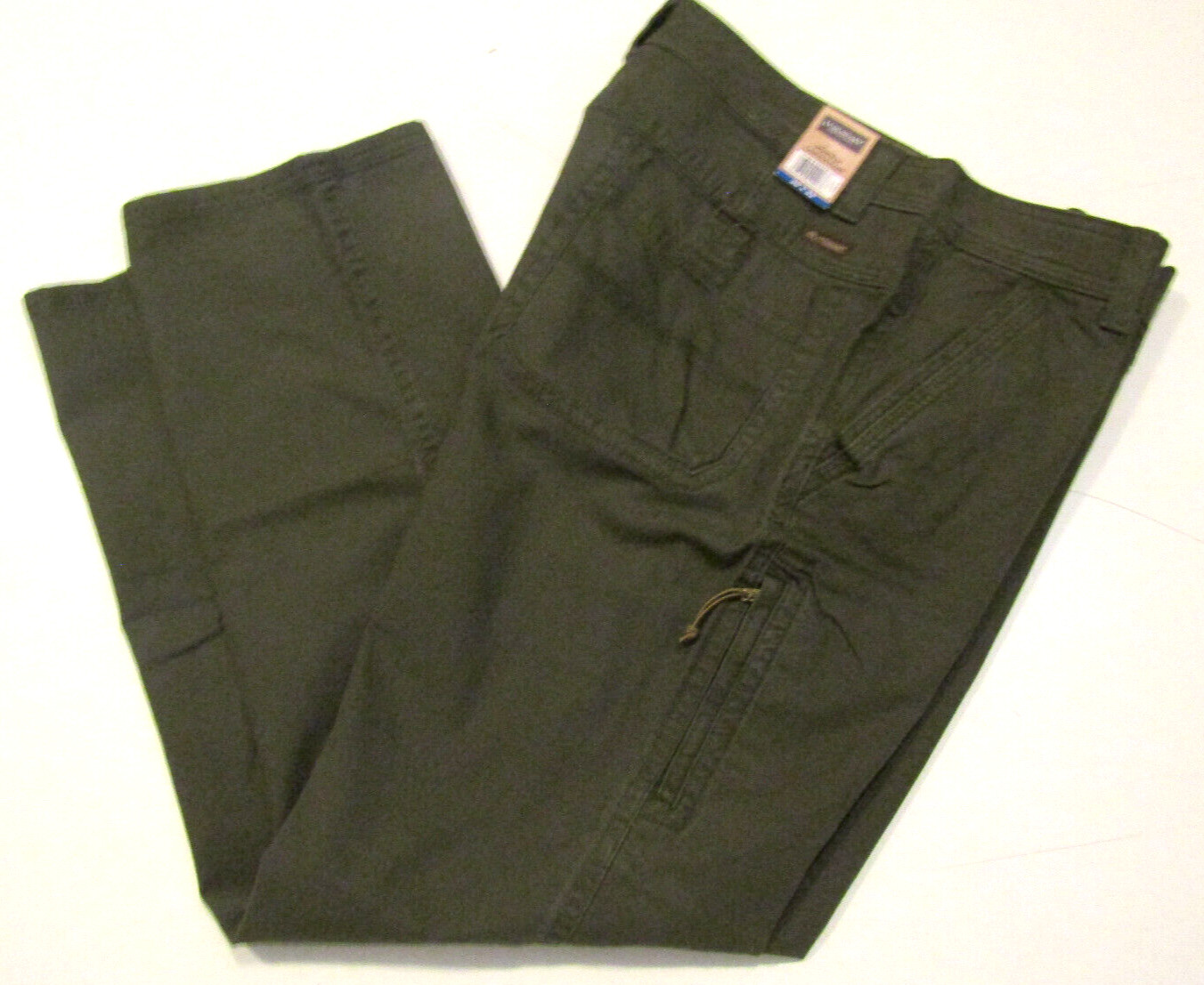 LEGENDARY OUTFITTERS Green Strech Canvas Pants Relaxed Fit 40 W 30 L NWT Mens