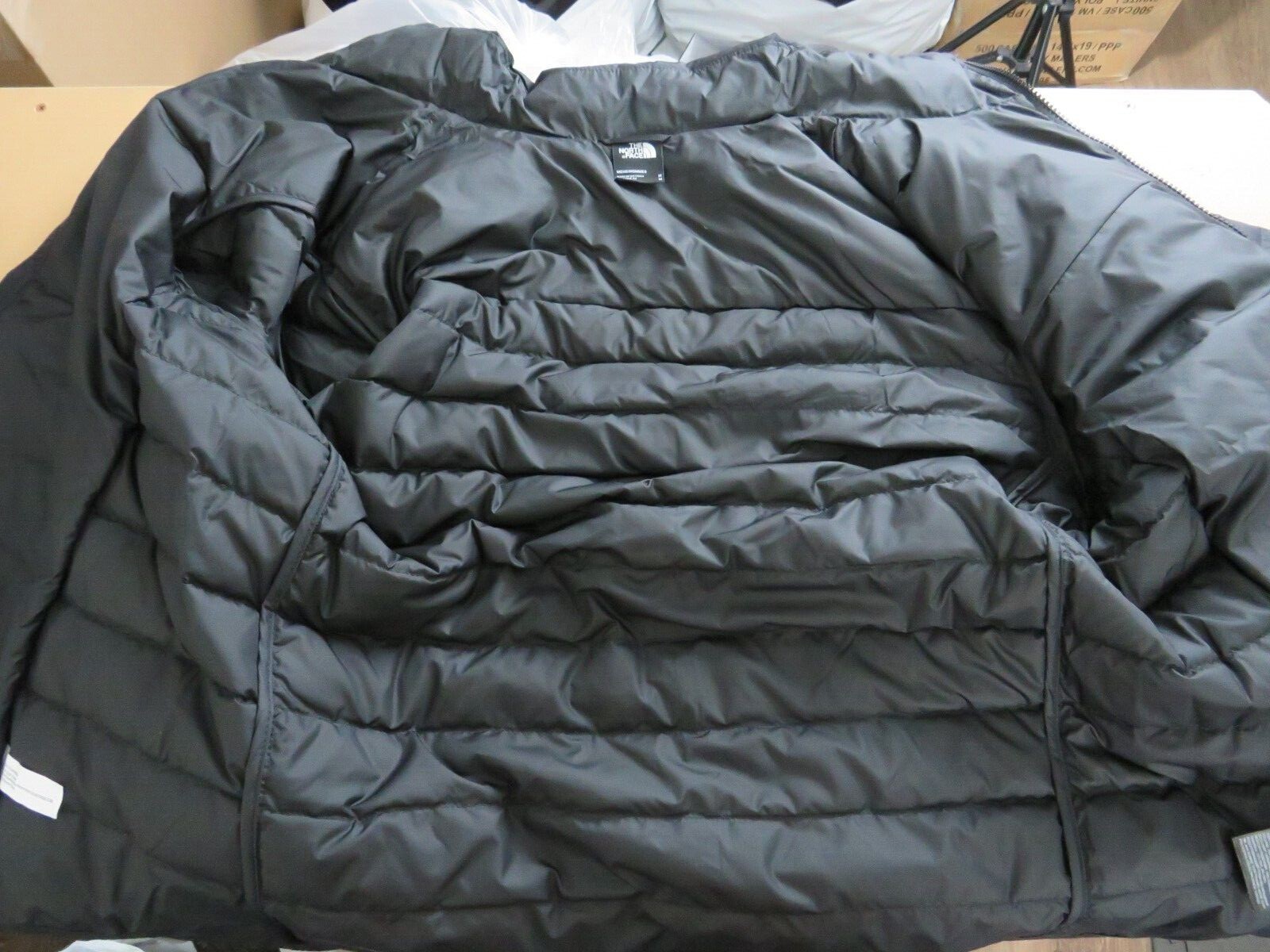 Mens The North Face Minoqua Flare 550-Down Packable Light Puffer Jacket – Black