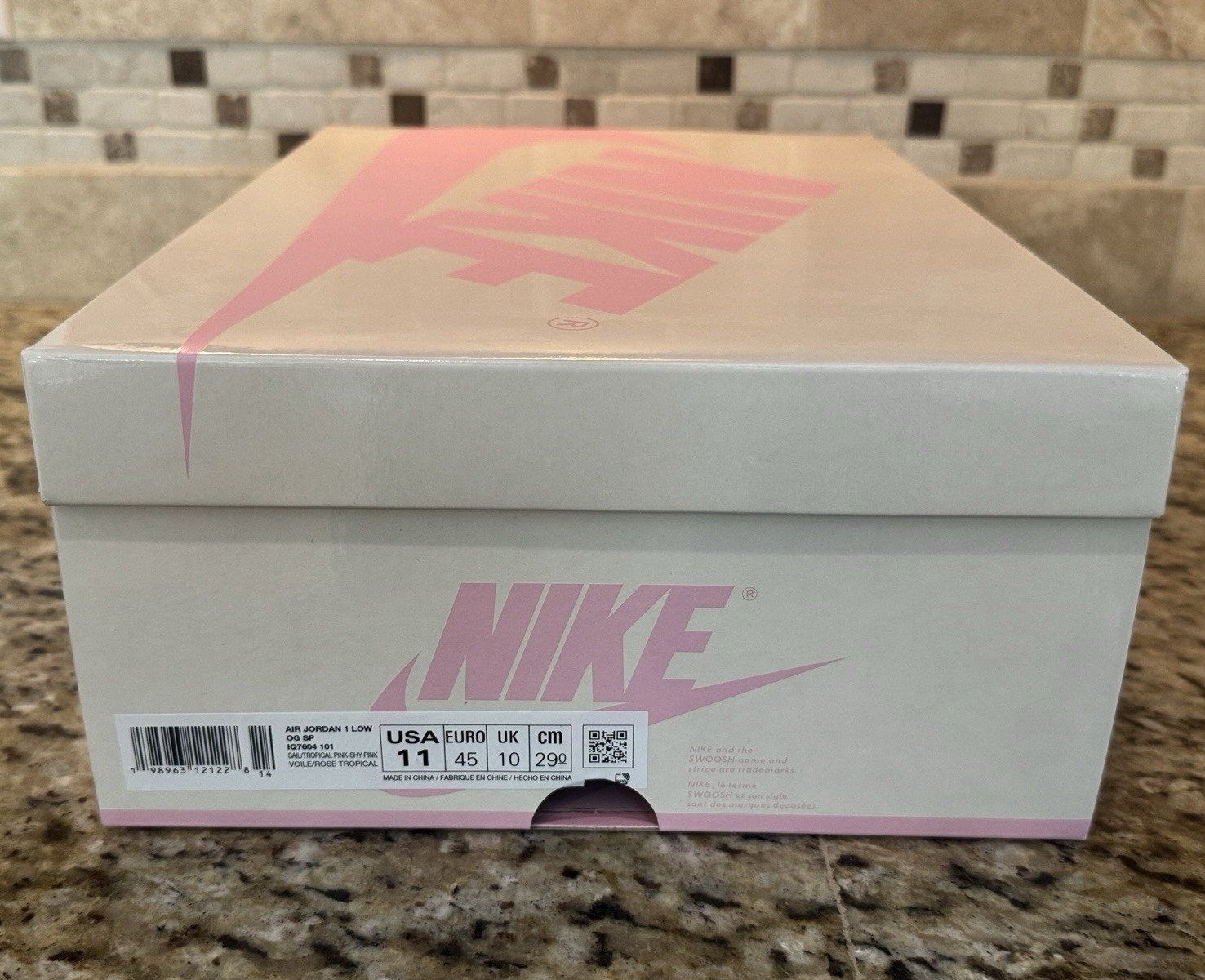 Travis Scott x Air Jordan 1 Low OG SP Tropical Pink US Size 11 IQ7604-101✅