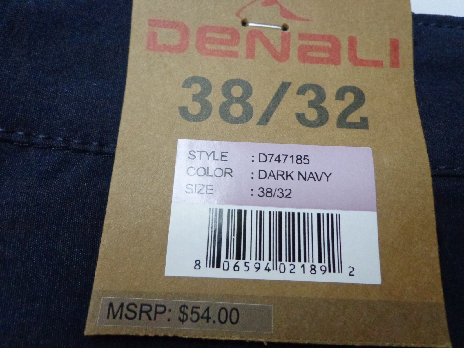 DENALI Dark Navy Blue Tech Fabric Stretch Pants NWT 38/32 MSRP $54