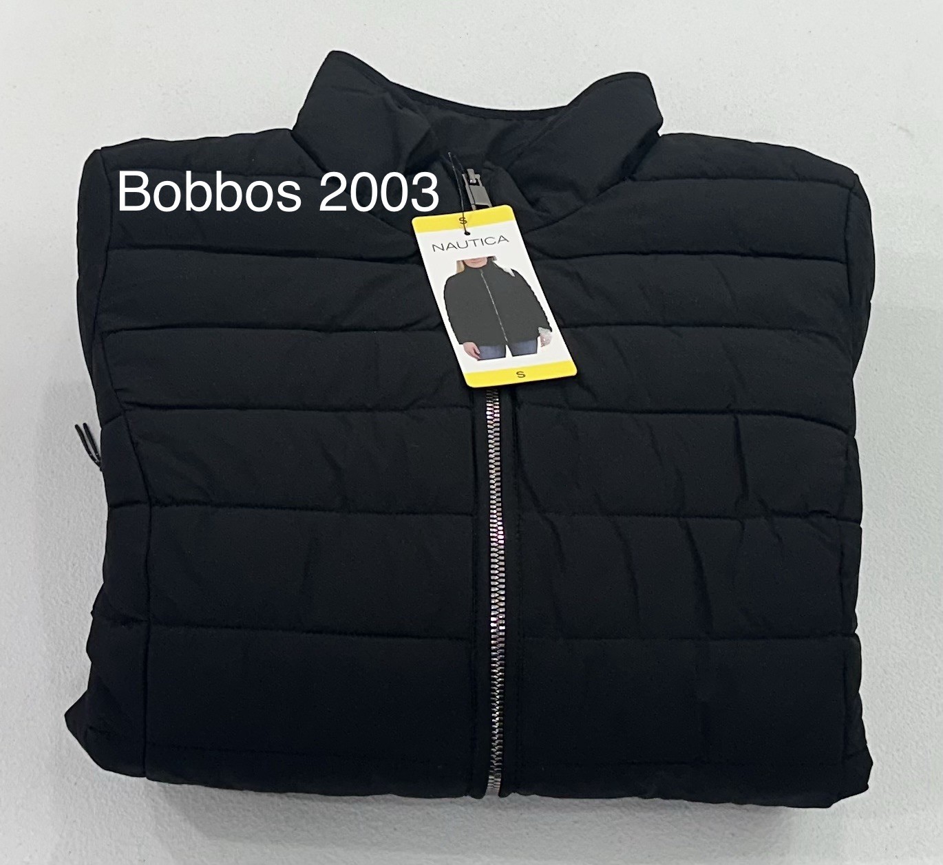 Nautica Women’s Full Zip Puffer Jacket, Black, Size S