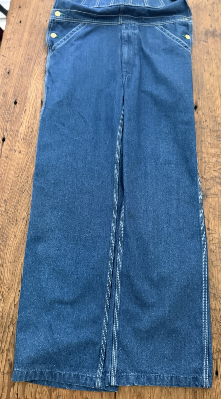 Liberty Overalls Men’s 32X30 Bib Utility Denim Blue Workwear Carpenter Made USA