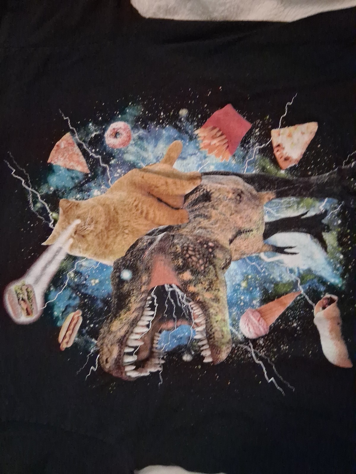 Walnut 39th Cat In Space Lazer Large Shirt