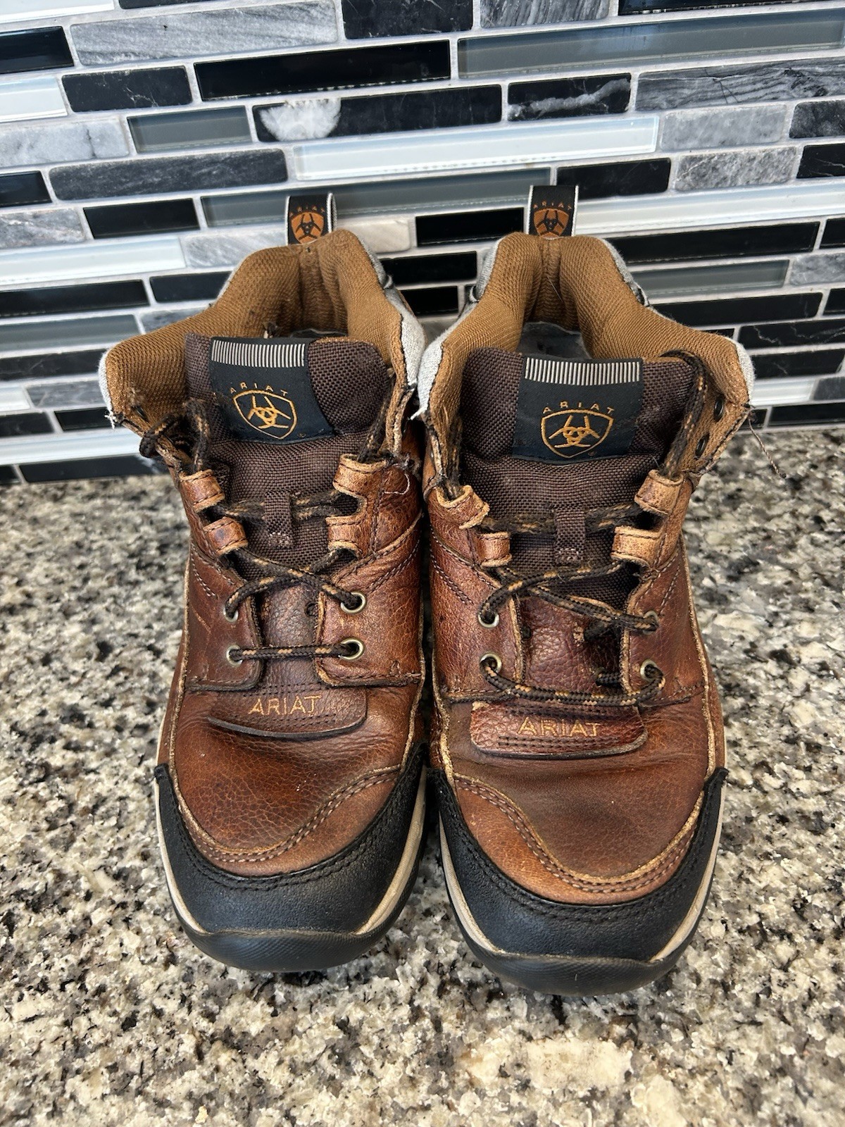 Ariat Hiking Boots Terrain Endurance Cordovan Brown -Womens Sz 9B Leather Trail