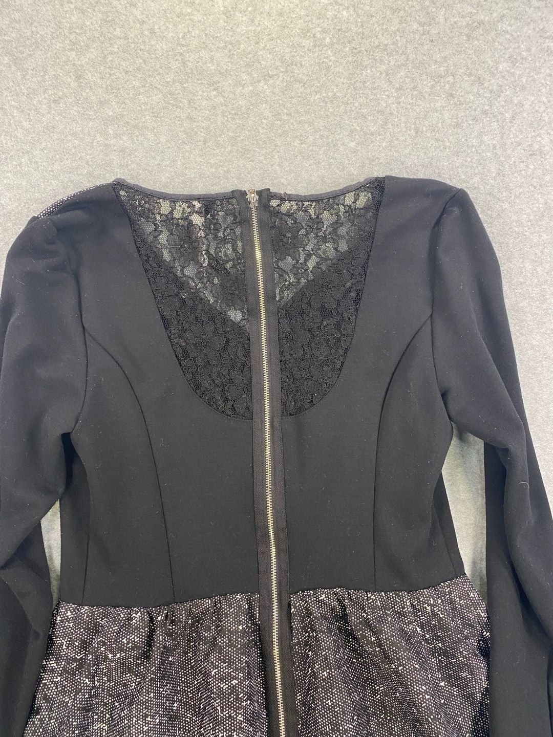 Kensie Women’s Long Sleeve A-Line Cocktail Dress with Lace Back Detail
