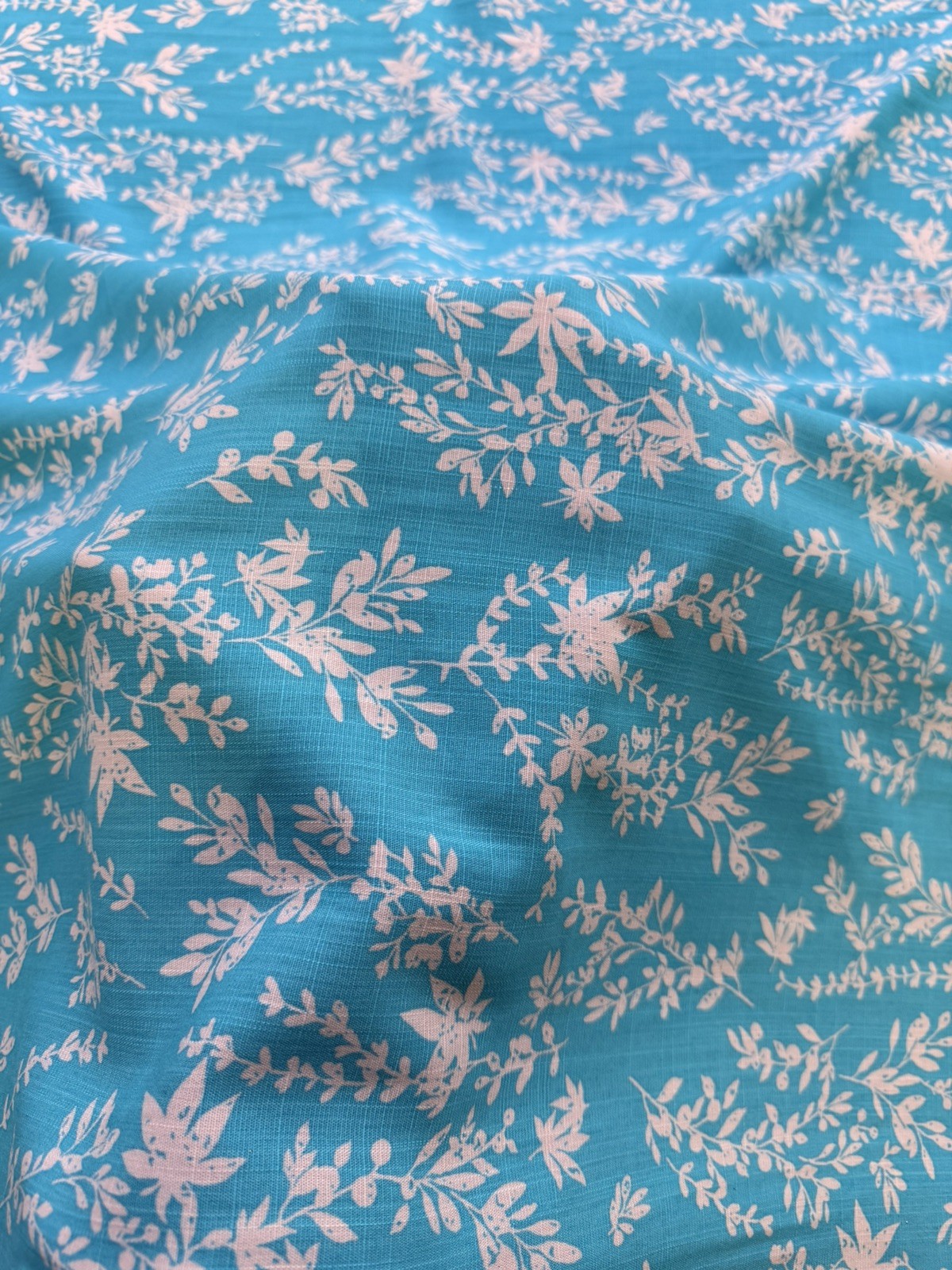 Rayon Slub Print Fabric By The Yard
