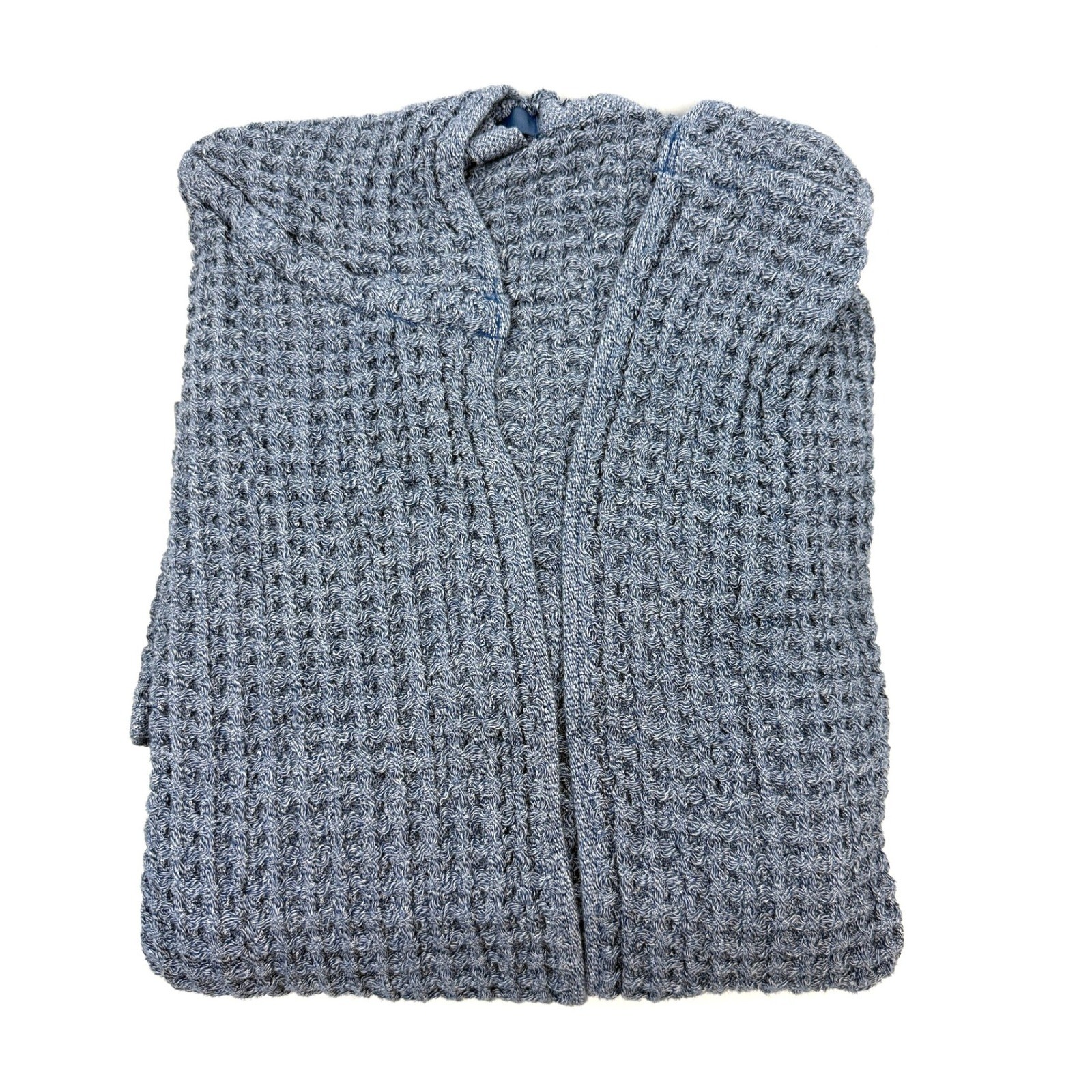Onsen Supima Waffle Bath Robe Denim Size Medium New
