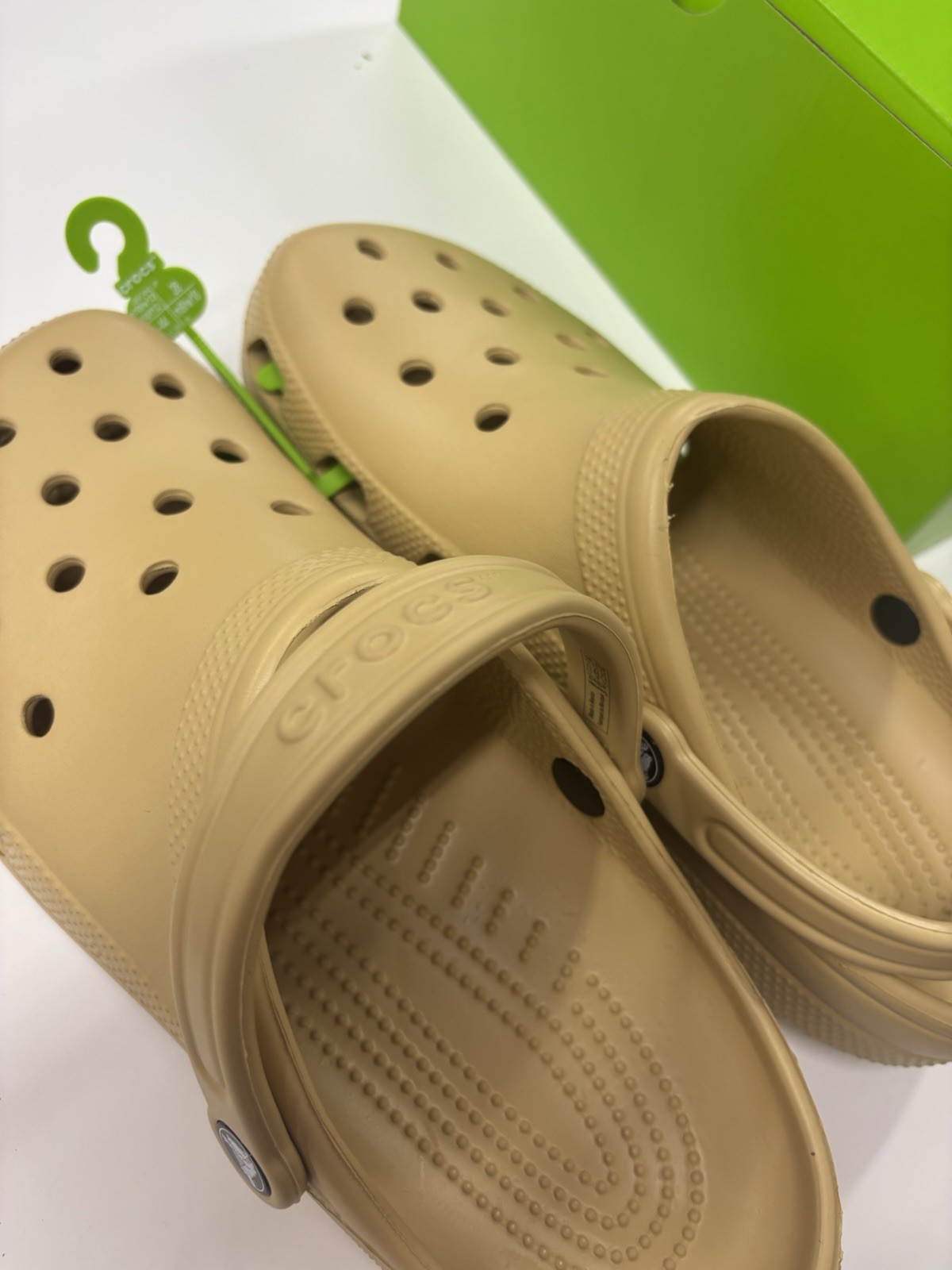 Crocs Unisex/ Men’s/ Women’s Classic Clogs Wheat/ Khaki/ Beige Size M10/W12