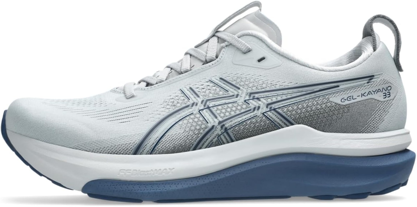 ASICS Men’s Gel-Kayano 33 Running Shoes – Piedmont Grey/Midnight – 12.5 Wide