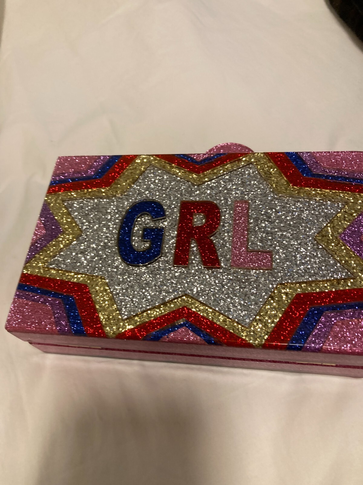 ELIZABETH SUTTON COLLECTION Glitter clutch purse