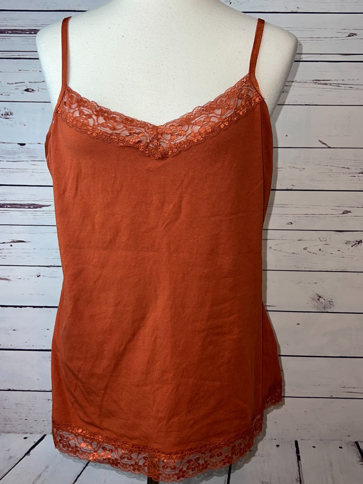 Christopher and Banks Y2K Fairy size Large Lace Tank Top Stretch Preppy Romantic