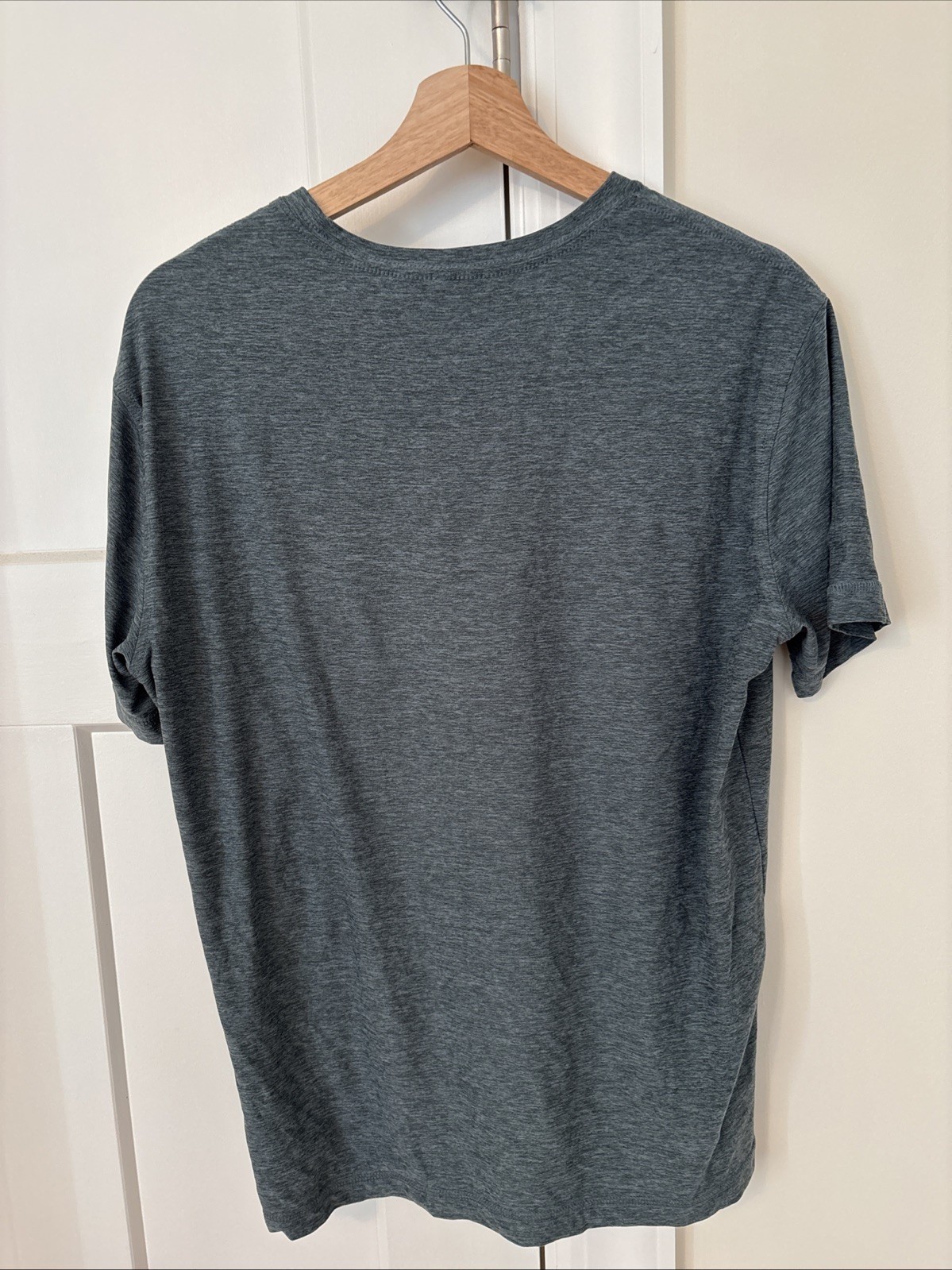 vuori mens strato tech tee small Green/gray Heather