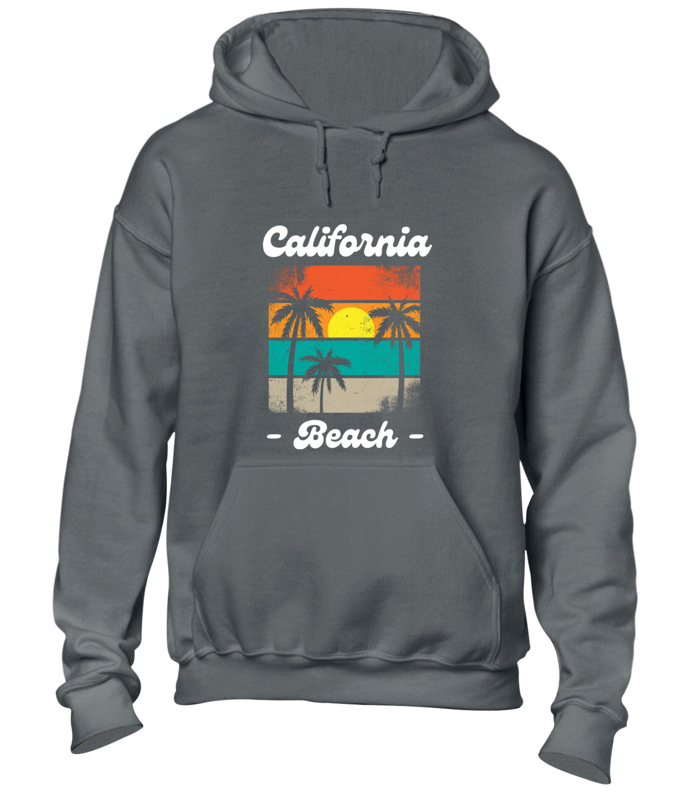 CALIFORNIA BEACH SUNSET HOODY HOODIE SUMMER HOLIDAY CLOTHING CASUAL NICE TOP