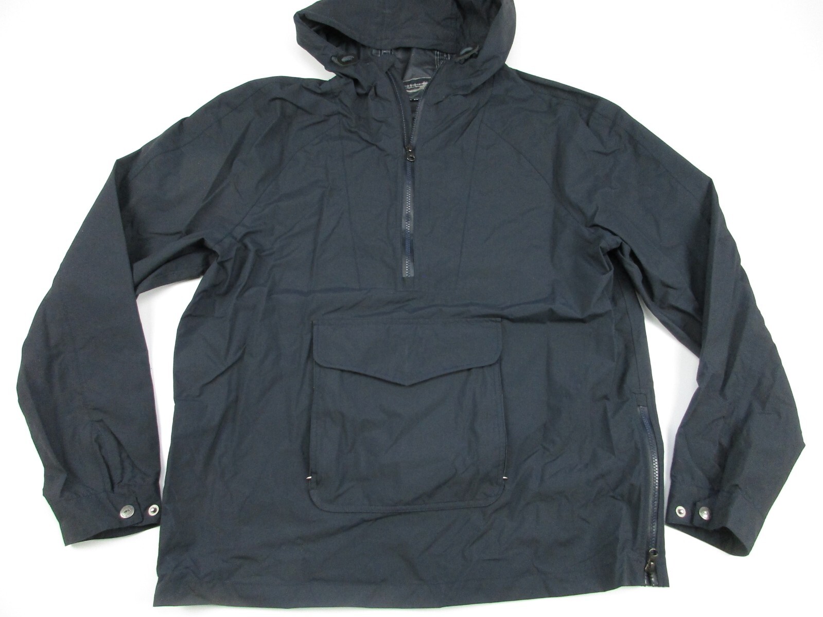 Mens 44 Taylor Stitch The Powder Jacket nylon navy blue hooded rain