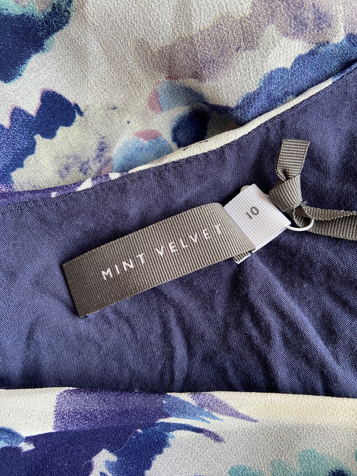 Mint Velvet Maxi Dress | Blue Stripe Chiffon | Short Sleeve | BNWT Size 10