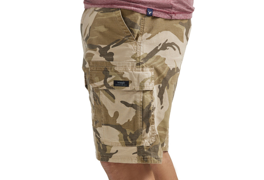Mens Wrangler Cargo Shorts w Stretch Relaxed Fit Tech Pocket CHOOSE COLOR & SIZE