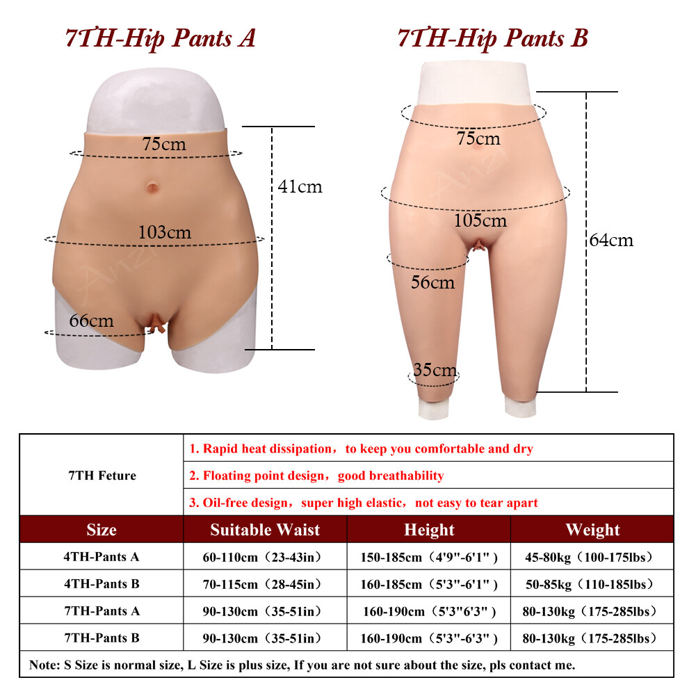 Angzhi Silicone Panty Fake Vagina Thicken Hip Underwear Transgender Crossdresser