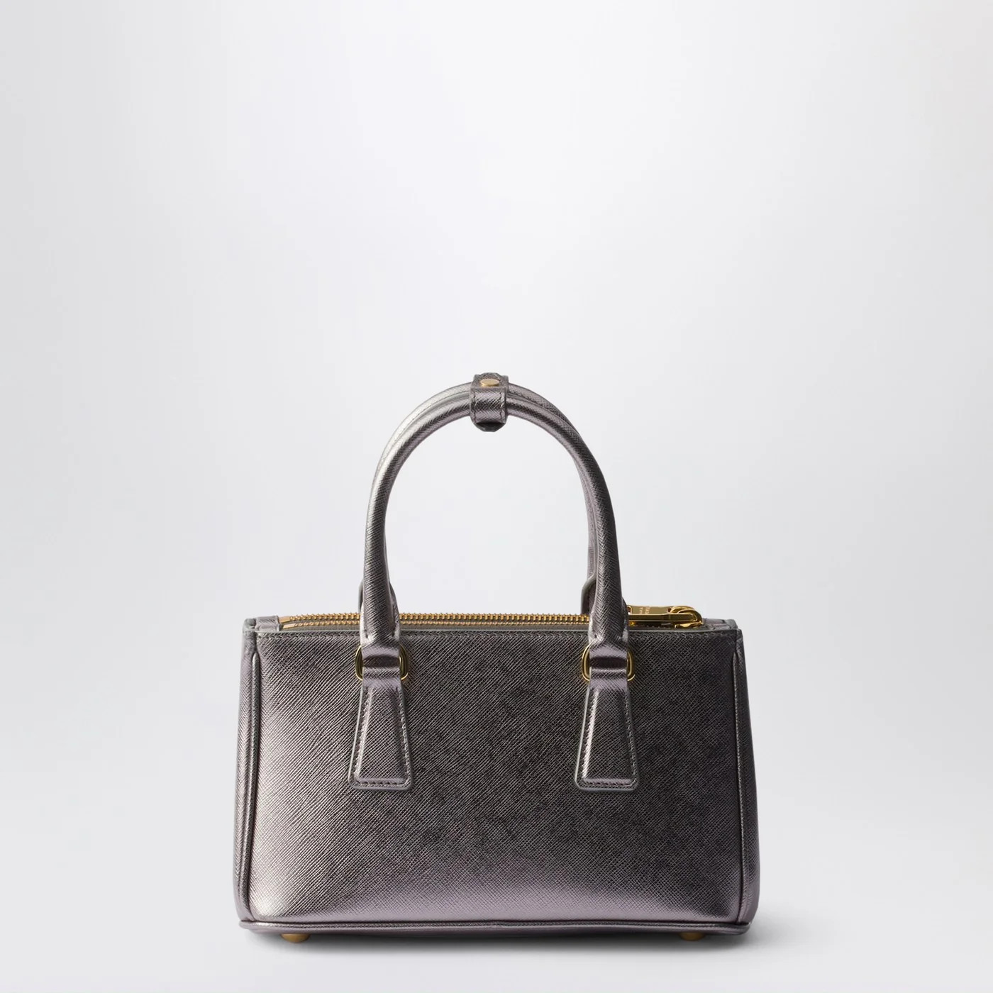 Prada Galleria Mini Chrome Patent Saffiano Bag