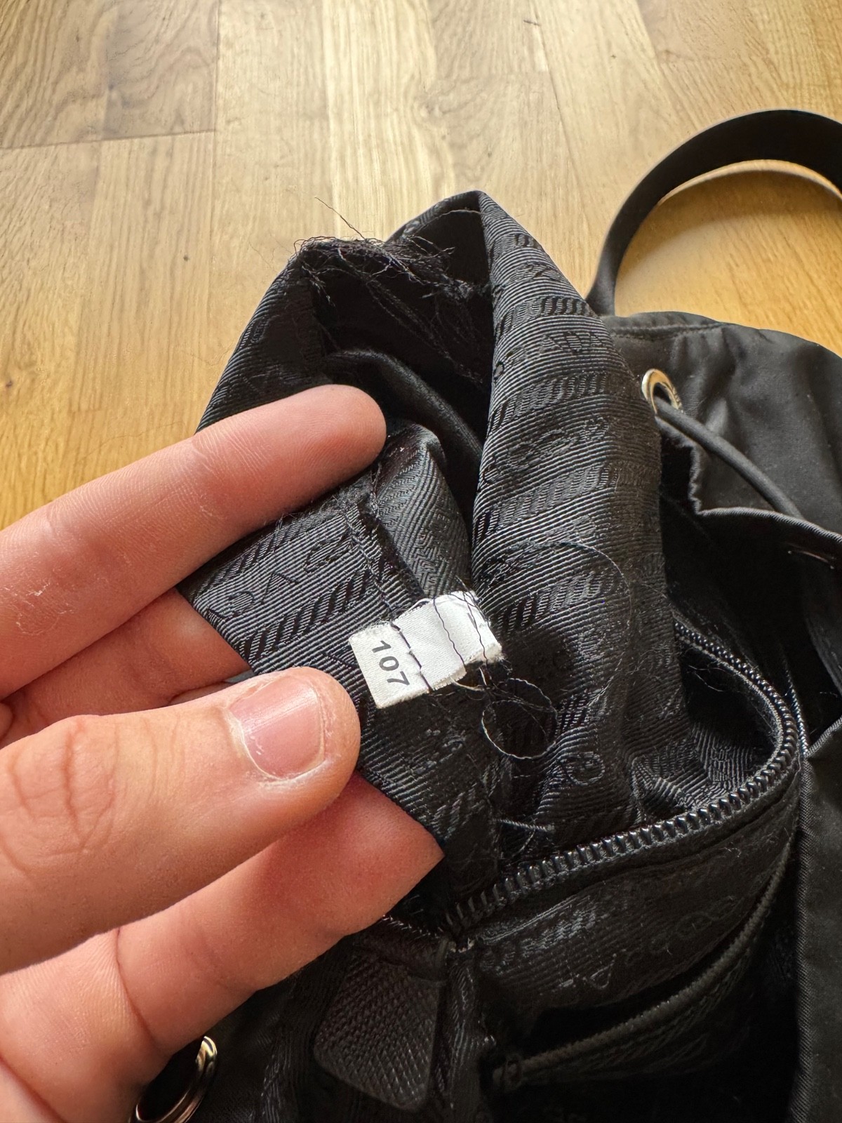 PRADA Re Nylon Buckle Closure Backpack Medium Black Nylon