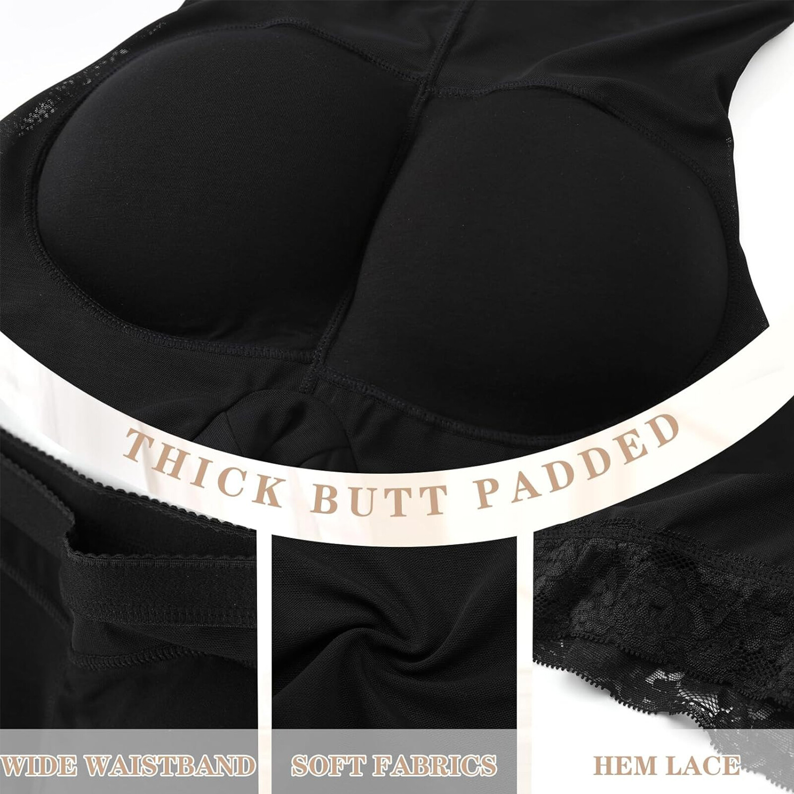 Thick Padded Butt n Hip Enhancer Body Shaper Girdle Girlshort Underwear Panties