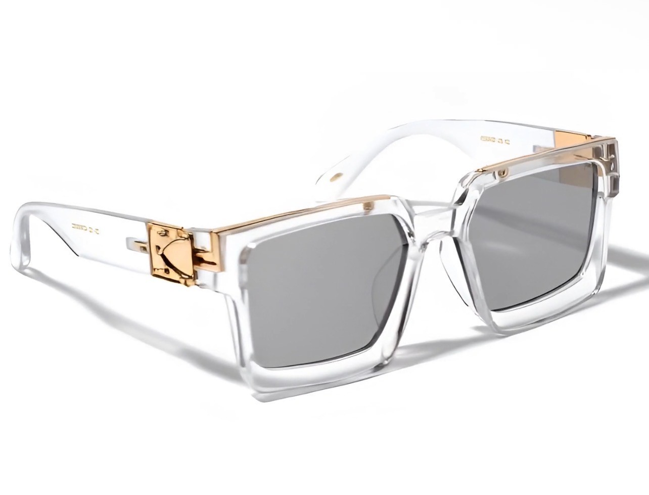 MEN OVERSIZED THICK SHADES SQUARE SUNGLASSES RETRO DESIGNER FASHION CLASSY 2023