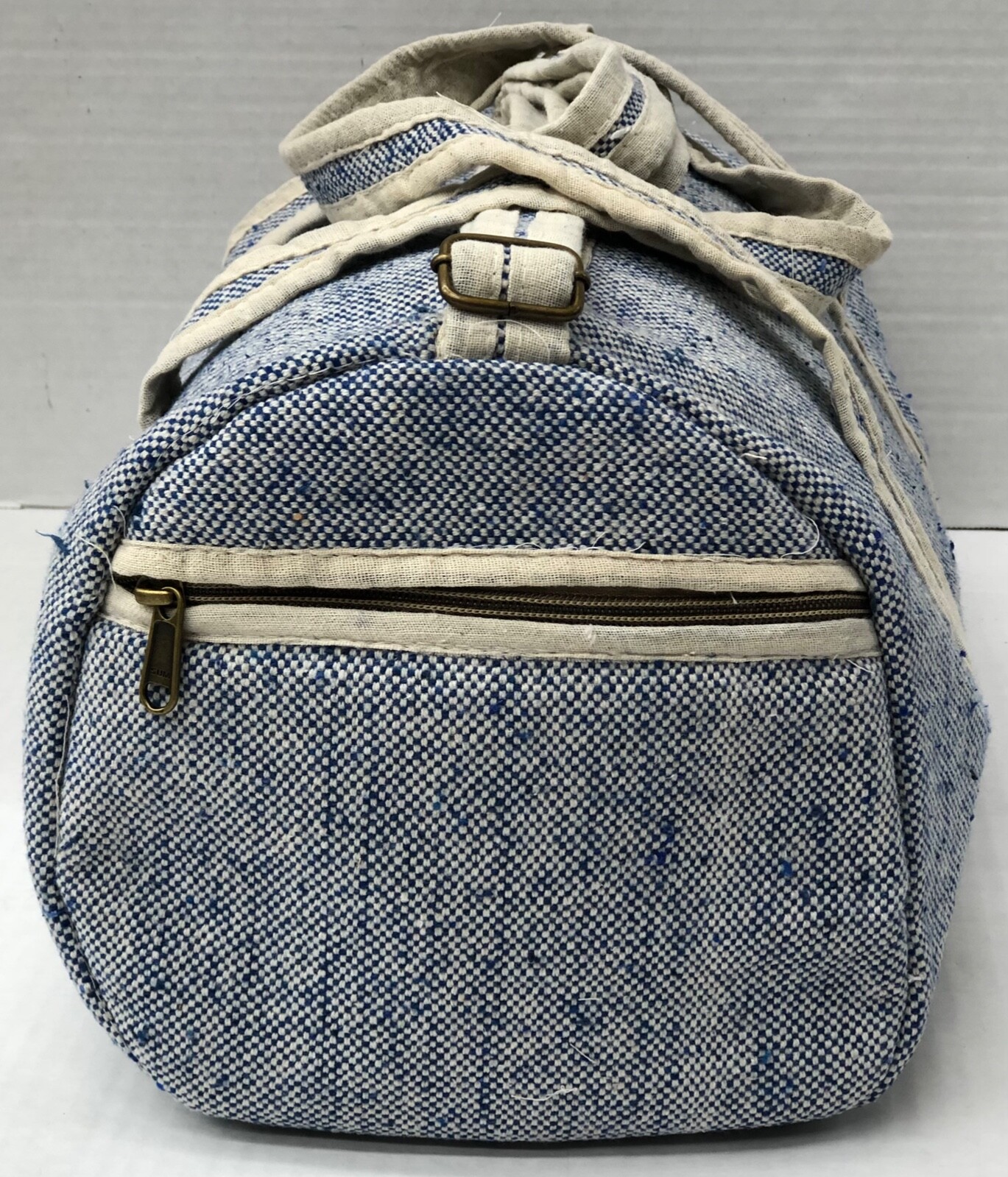 Artisan Himalayan Blue Beige duffel bag Travel Bag “Pattern and color may varies
