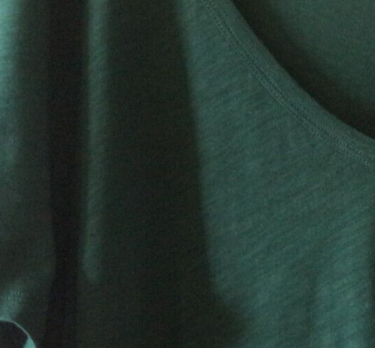 Hot! Old Navy Forest Dark Green Slight Slub V-Neck T-shirt Knit Top 14 16 Large