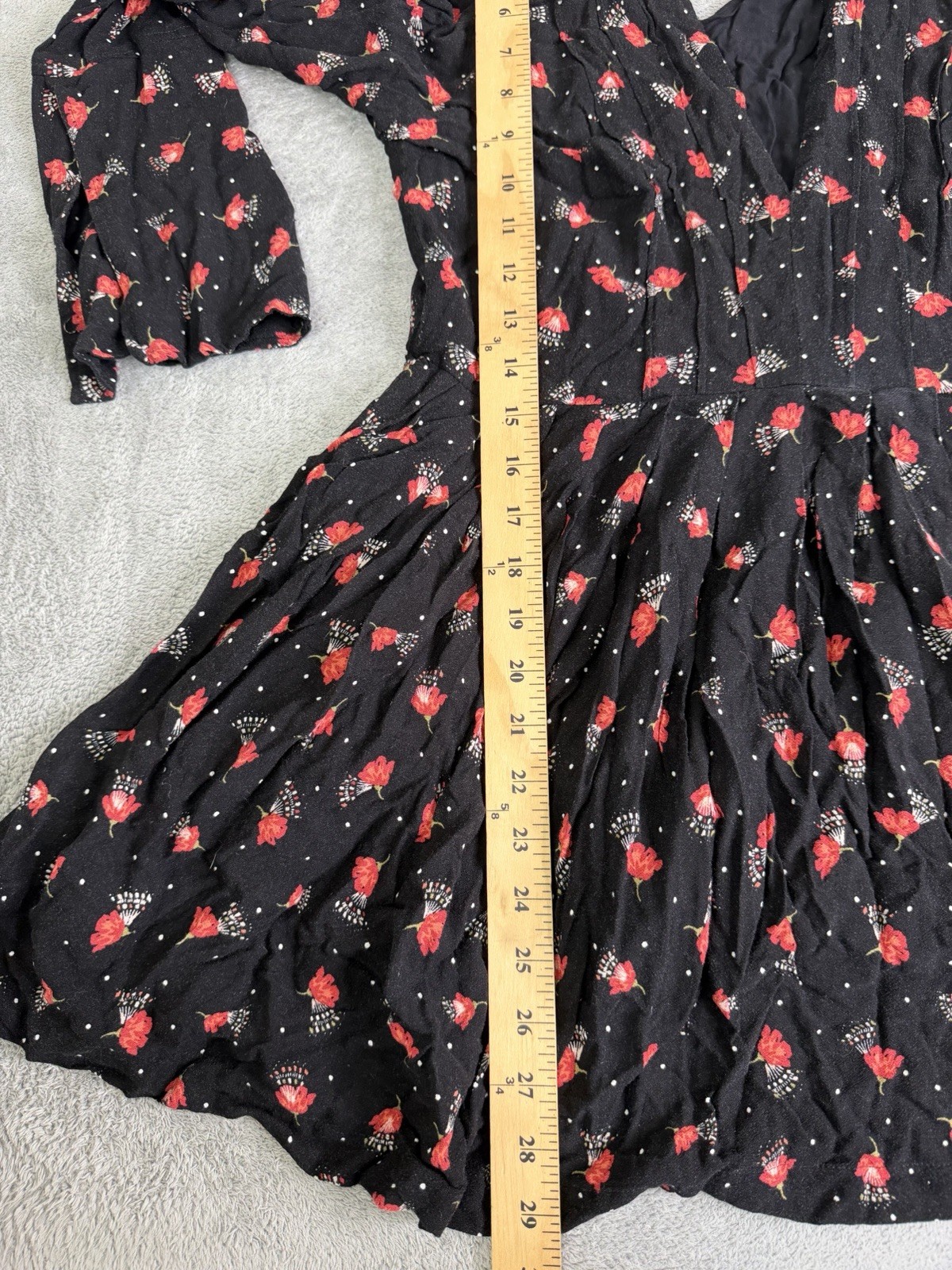 Free People Tegan Mini Dress Women’s Size 6 Black
