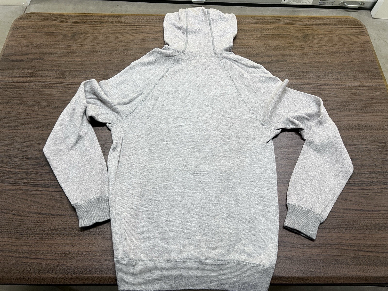 VINCE Men’s Gray Wool/Viscose Hooded Sweatshirt – Small