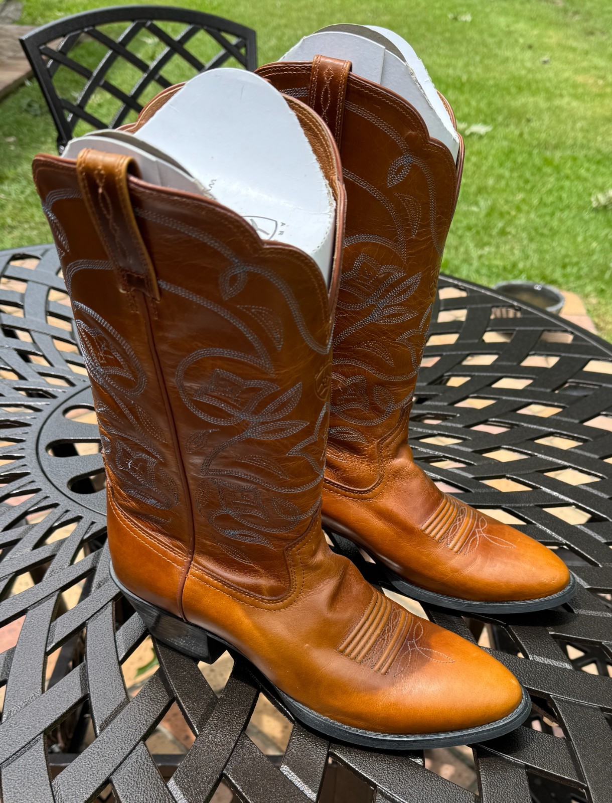 Womens Tan Leather Ariat Boots