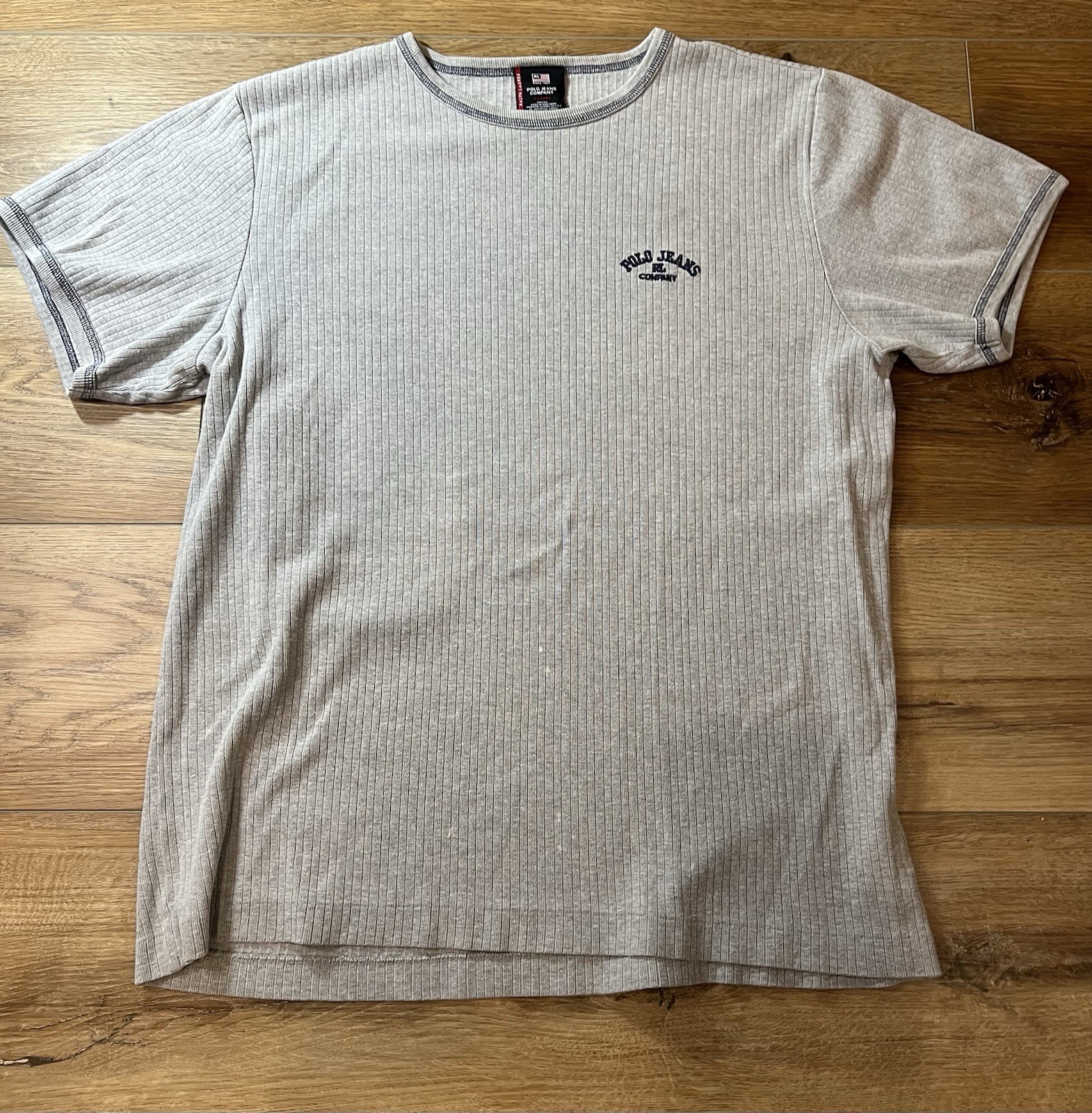 Polo Jean Company Vintage Polo Short Size XL Gray Ralph Lauren