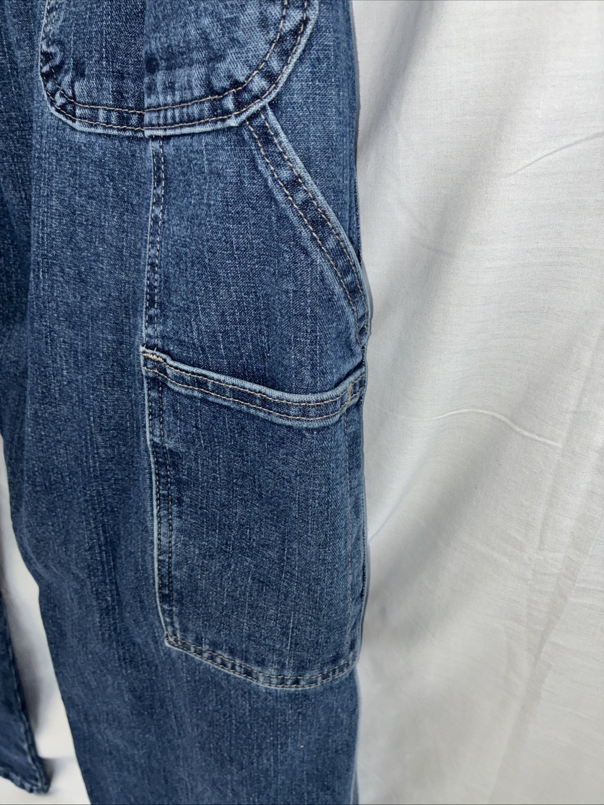 Wrangler Carpenter Jeans Mens 36X30 Medium Wash Workwear Blue Denim – PRE-OWNED