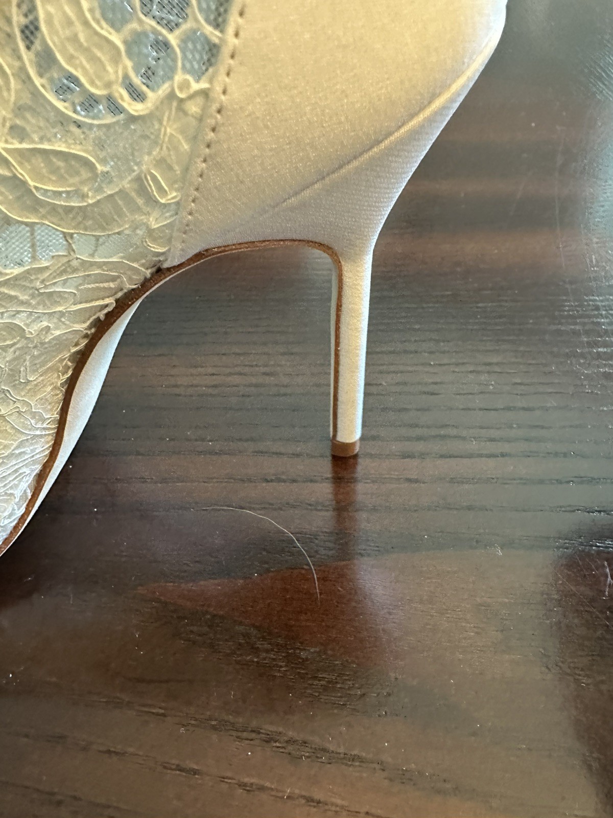 Manolo Blahnik Women’s Heels Lace Bridal BBLA Size 38