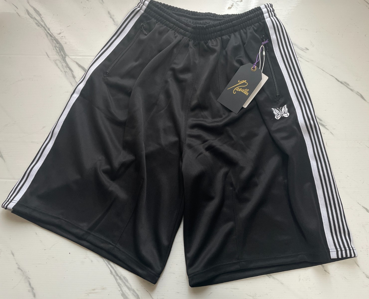 Needles Studious exclusive H.D. track shorts poly smooth brand new Authentic