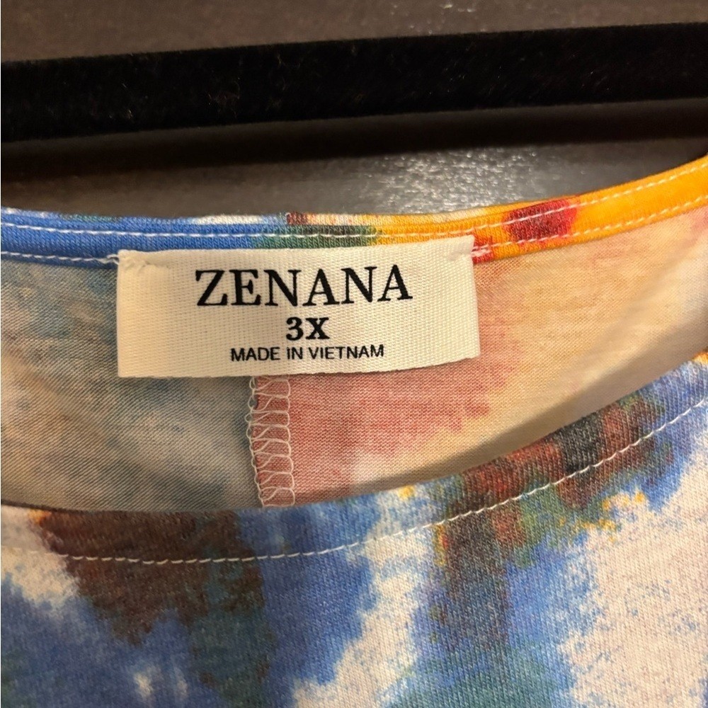 NWOT Zenana Multicolor Tie-Dye Women’s Tank Top