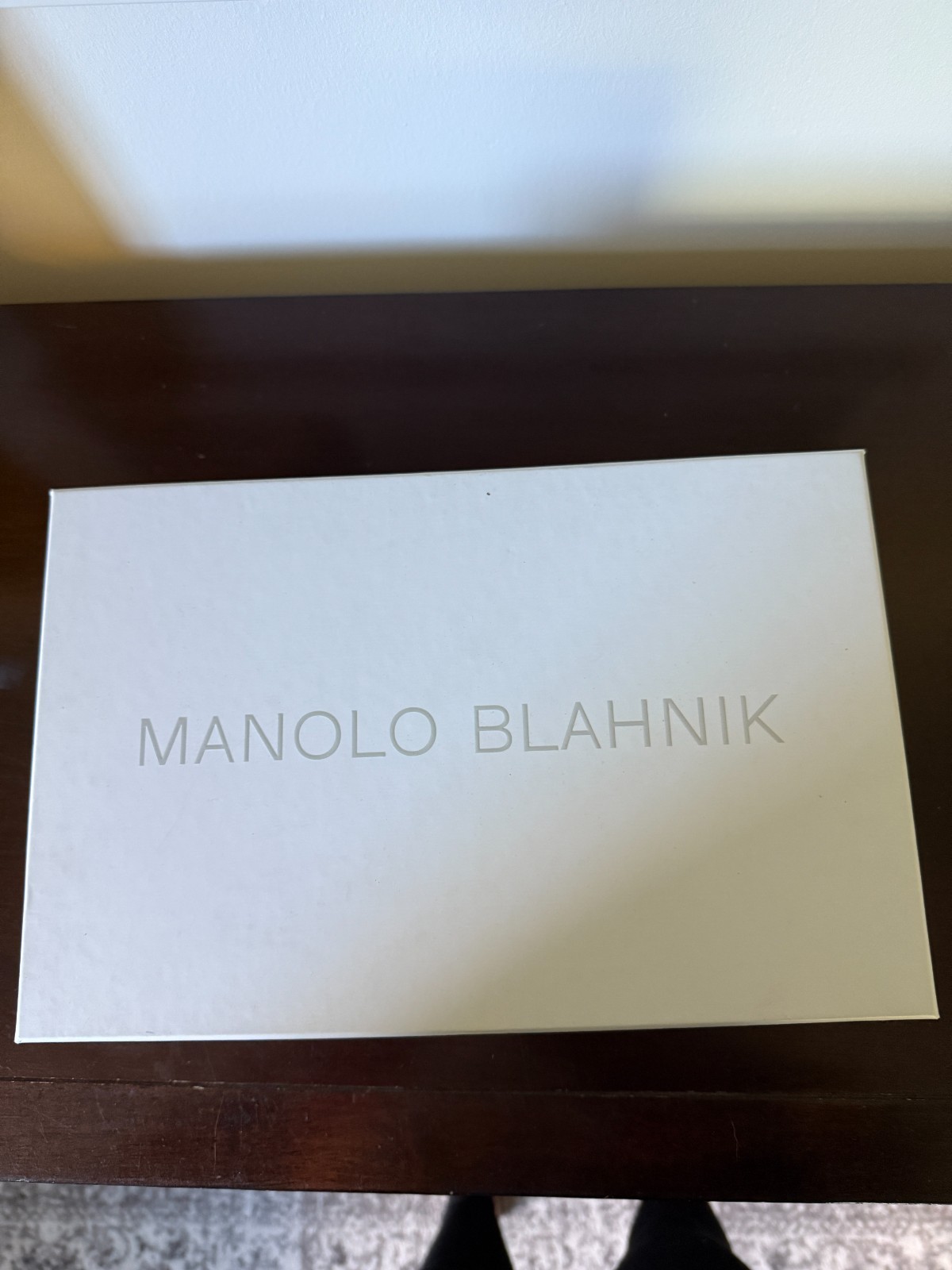 Manolo Blahnik Fiocco Mini Bow Ankle Tie Heel – 105mm, size 37